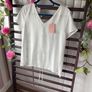 blouse Bnwt grace & mila open back tie detail top size small white Image 2