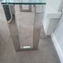 glass and chrome consule table Image 3
