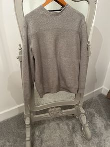 Soft Grey Cotton Blend Jumper size 2XL