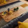 Solid Wood Live Edge Coffee Table  Rustic Modern Living Room Table Image 4