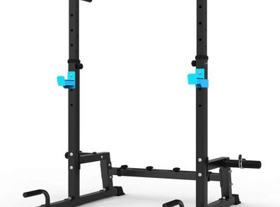 Squat Rack Multi-Function Barbell Rack Height Adjustable Dip Stand Home Gym Weight Lifting Bench Press Dip Station Push up Portable Strength Training Dumbbell Rack (FREE POSTAGE)