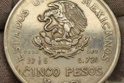 Mexico 1941 Silver  5 Pesos