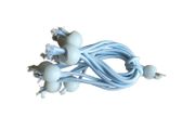 Large white bungee ball ties,30cm ( 30 pk )