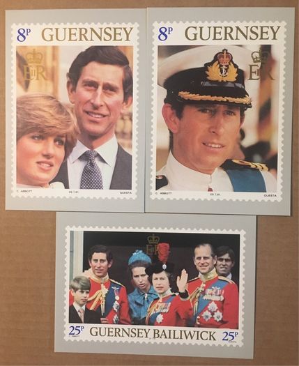 Royal Stamp Collection. Mainly commemorating marriage of The Prince of Wales and Lady Diana Spencer. Also Some of Prince Andrew and Sarah Ferguson. Presentation Packs, First Day covets, Post Cards (mint and used).
