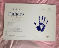 Fathers Day Keepsake Print Handprint Print