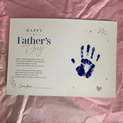 Fathers Day Keepsake Print Handprint Print