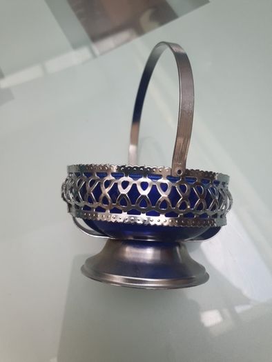 Decorative Blue Glass Dish