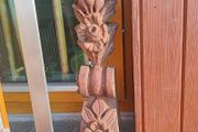 Antique Architectural Carved Wood Wall Sconce