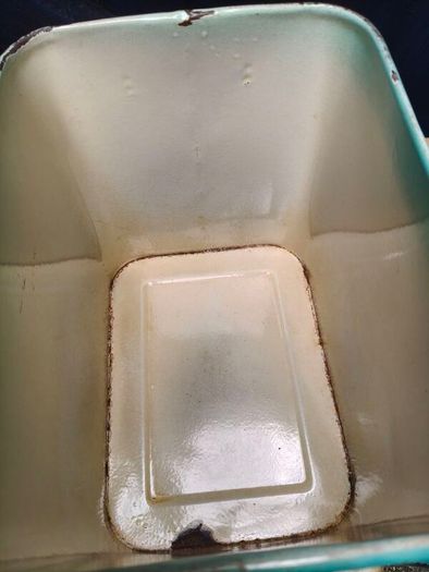 Old enamel Bread Bin