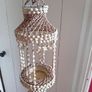 vintage 1960 seashell hanging planter Image 7