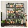 Ikea Lacko metal shelving unit and 4 x window boxes planters Image 3