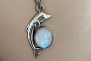 sterling silver dolphin necklace