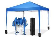 Folding Gazebo 3 x 3 m Waterproof UV Protection Gazebo Popup Garden Tent with 4