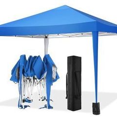 Folding Gazebo 3 x 3 m Waterproof UV Protection Gazebo Popup Garden Tent with 4