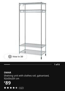 Ikea wardrobe / shelving unit