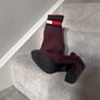Tommy Hilfiger boots burgundy size 6 39 Image 4