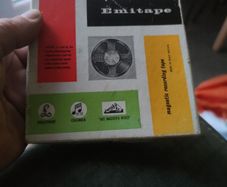 Vintage B&w Tv Emi Magnetic Tape Reel To Reel