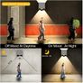 Designer 4 pack LED Outdoor Wall Lights, LEDMO, Motion Sensor,  Led IP65 Waterproof outdoor wall light with adjustable beam 6000K - Light Grey Image 5