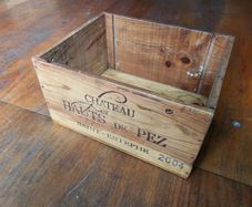 Wooden Wine Crate 6-Bottle Size