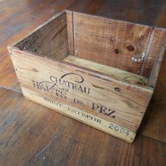 Wooden Wine Crate 6-Bottle Size