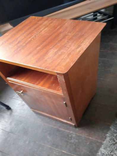 mid century teak locker