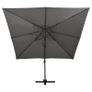 Cantilever Umbrella with Double Top 300x300 cm Anthracite Image 3