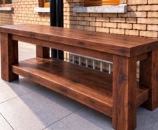 Handmade Rustic Bathroom Double Vanity - 1500mm