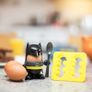 Batman Egg Cup and Toast Cutter Superhero Novelty Dark Knight Fun Breakfast Gift Image 2