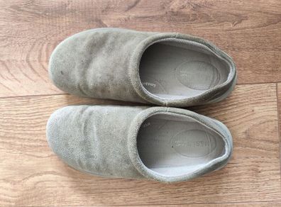 Marks Spencer Mens Suede Mule Slippers Warm Fleece Lined