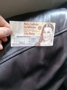 1999 Ireland Five Pound Banknote