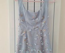 Oh Polly embellished Corset Mini Dress in Sky Blue