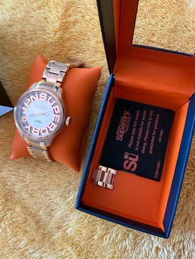 Brand new Superdry unisex rose gold watch
