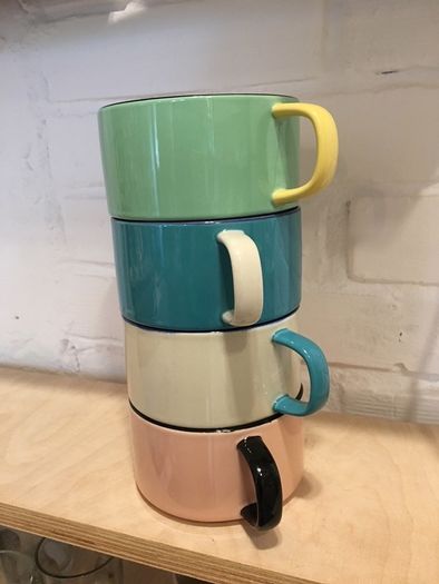 Retro Blue Soup Mug Stonamel 360ml
