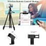 Phone Tripod for iPhone 63inch/161cm, Aluminum Extendable Mobile Phone Tripod Stand with Wireless Remote Shutter, Lightweight Selfie Stick Image 4