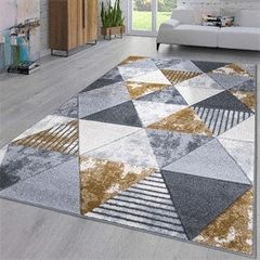 Gold & grey rug