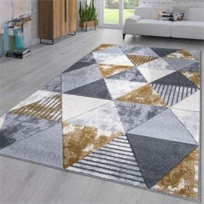 Gold & grey rug