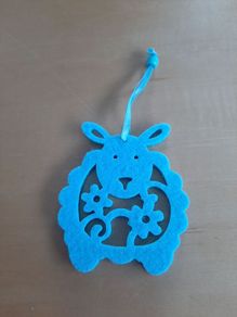 Felted Easter bunny rabbit decoration
