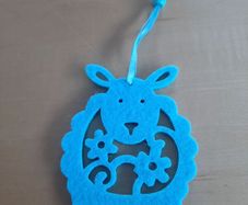 Felted Easter bunny rabbit decoration