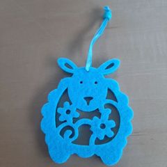Felted Easter bunny rabbit decoration