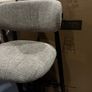 4 x Beige Fabric Counter Bar Stools Like New Image 3