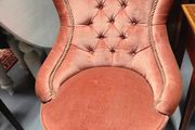 pair of low his and hers button back vintage seats