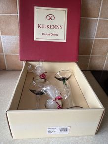 Kilkenny Casual Dining Green Splash Candleholder Mixed Set x 2