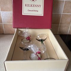 Kilkenny Casual Dining Green Splash Candleholder Mixed Set x 2