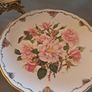 Vintage Rose Plates X 3 Image 3