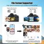 SD Card Reader for iPhone iPad, Lightning+USB C Memory Card Reader Adapter USB C SD Card Reader with Dual Slot MicroSD/SD USB OTG Adapter Camera Card Viewer, Plug and Play Image 6