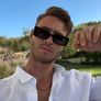 Rectangle Sunglasses Black Narrow Frame Image 2
