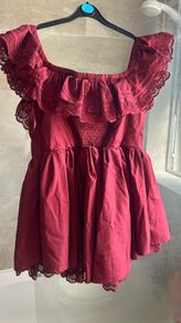 SHEIN Red Poofy Dress XL