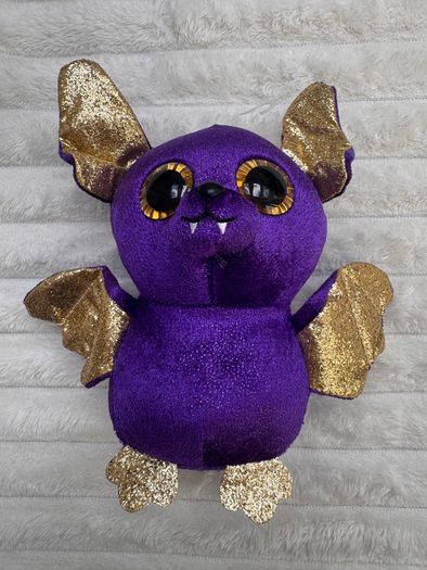 Ty Beanie Boos COUNT the Purple Halloween Bat approx. 6" Used Please see photos