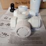 EMKE Multiblock Radiator Valve Fittings, Tap Block Heating Accessories Corner and Passage Shape 50 mm, Valve Tap Block Radiator Valve with Thermostat (for 15 mm + 16 mm Pipes x G1/2 Inch, 1 Piece, White) Image 4
