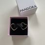 Pandora Silver Heart Earrings Image 2
